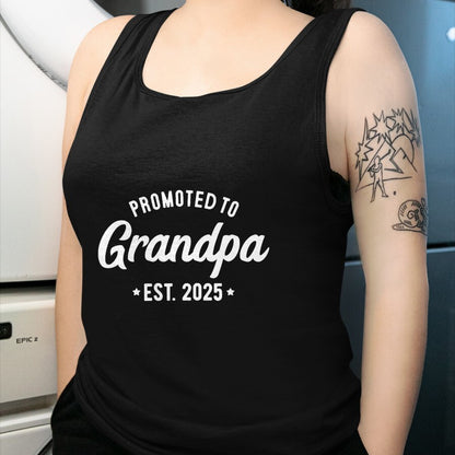 Best Grandpa Shirt, Proud Grandpa Unisex T-Shirt/Hoodie/Sweatshirt HLT00 - Promoted to Grandpa 2025 Soon to Be Grandfather New Grandpa T-Shirt