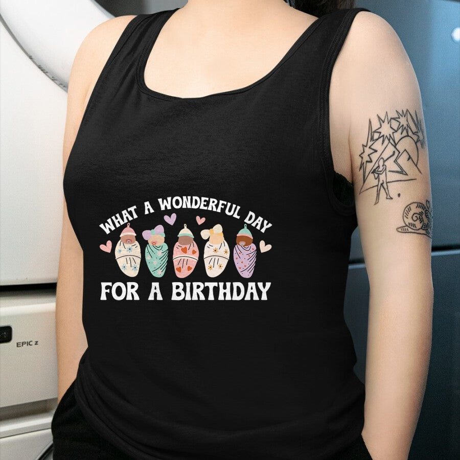 Funny Nurse Shirt, Nurse Unisex T-Shirt/Hoodie/Sweatshirt HLT00 - Day For A Birthday Mother Baby Nurse Postpartum Nurse T-Shirt