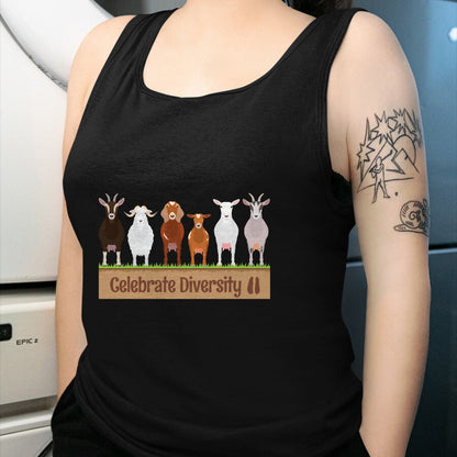 Best Farmer Life Shirt, Funny Farmer UnisexT-Shirt/Hoodie/Sweatshirt HLT00 - Celebrate Diversity Breeds Farm Animal Cute Humor Fun Goat Long Sleeve T-Shirt