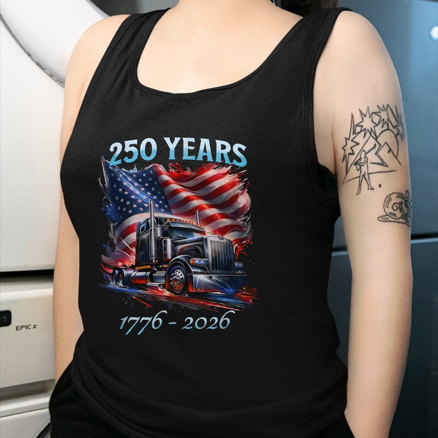 Best Truck Driver Life Shirt, Funny Trucker UnisexT-Shirt/Hoodie/Sweatshirt HLT00 - American Flag Semi Truck Patriotic Trucker Patriotism T-Shirt