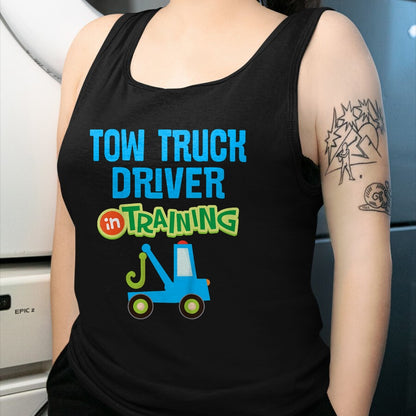 Best Truck Driver Life Shirt, Funny Trucker UnisexT-Shirt/Hoodie/Sweatshirt HLT00 - Kids Future Tow Truck Driver in Training T-Shirt