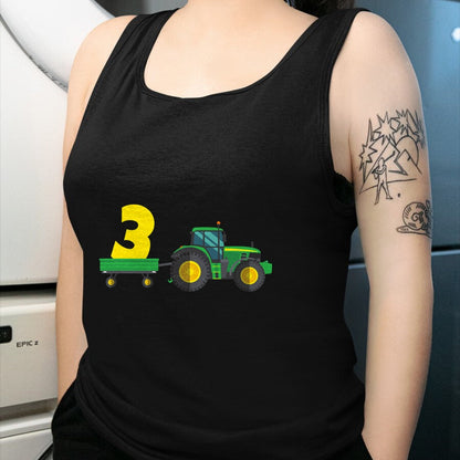 Best Farmer Life Shirt, Funny Farmer UnisexT-Shirt/Hoodie/Sweatshirt HLT00 - Kids Farm 3 years old 3rd birthday tractor T-Shirt
