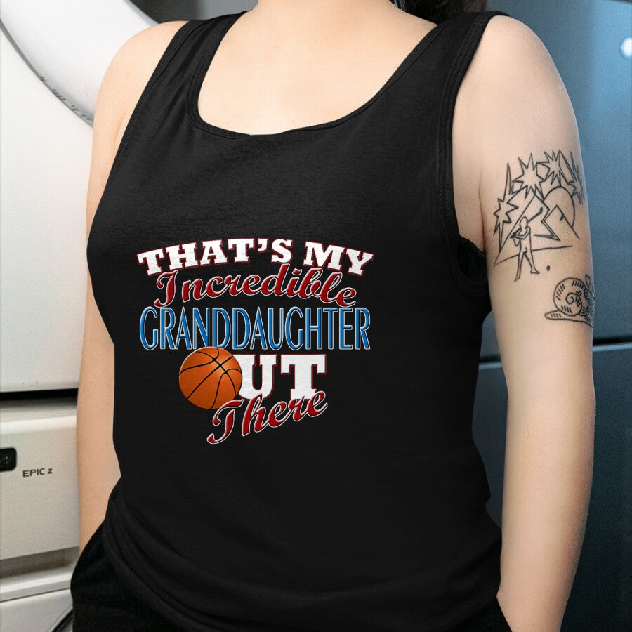 Best Grandpa Shirt, Proud Grandpa Unisex T-Shirt/Hoodie/Sweatshirt HLT00 - Awesome Basketball Granddaughter, Grandma & Grandpa T-Shirt