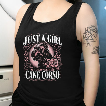 Dog Love Shirt, Dog Lover Gift T-Shirt/Hoodie/Sweatshirt HLT00 - Cane Corso Just A Girl Who Loves Her Cane Corsos Dog T-Shirt