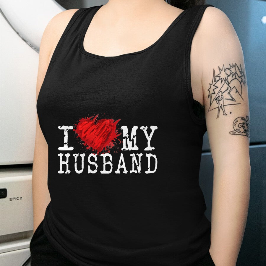Best Wife Shirt, Wife and Husband Unisex T-Shirt/Hoodie/Sweatshirt HLT00 - I Love My Husband, Awesome Vintage Style Husband Love T-Shirt