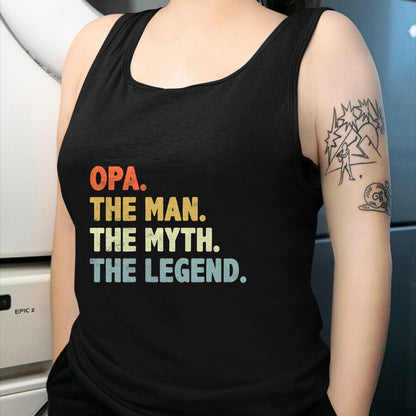 Best Grandpa Shirt, Proud Grandpa Unisex T-Shirt/Hoodie/Sweatshirt HLT00 - Opa The Man Myth Legend Father’s day gift for Grandpa G-Dad T-Shirt