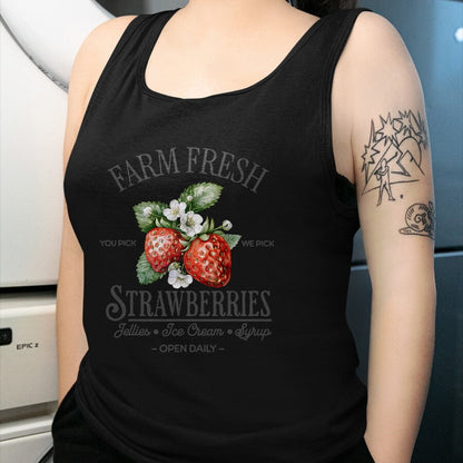 Best Farmer Life Shirt, Funny Farmer UnisexT-Shirt/Hoodie/Sweatshirt HLT00 - Farm Fresh Strawberries Vintage Strawberry Farmers Farm T-Shirt