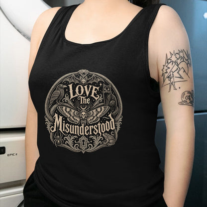 Cat Love Shirt, Funny Cat Lover Gift UnisexT-Shirt/Hoodie/Sweatshirt HLT00 - Love The Misunderstood Snake Spider Moth Frog Bat Raven Cat T-Shirt