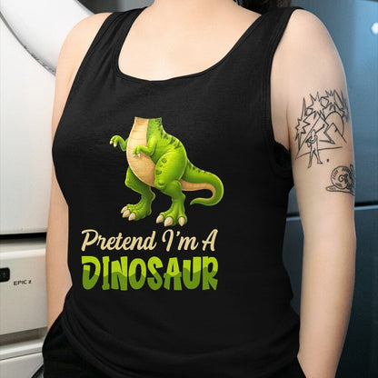 Best Dinosaur Lover Shirt, Funny Dinosaur UnisexT-Shirt/Hoodie/Sweatshirt HLT00 - Pretend I_m A Dinosaur Happy Halloween Costume Day Boys Kids T-Shirt (Copy)