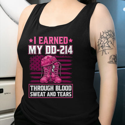 Proud Veteran Shirt, Funny Veteran UnisexT-Shirt/Hoodie/Sweatshirt HLT00 - Female Veteran T-Shirt