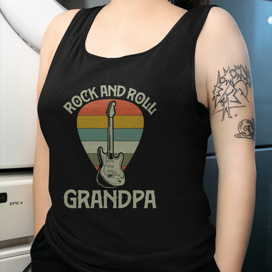 Best Grandpa Shirt, Proud Grandpa Unisex T-Shirt/Hoodie/Sweatshirt HLT00 - Guitarist Grandpa Fathers Day Shirts, Grandpa Guitar Player T-Shirt