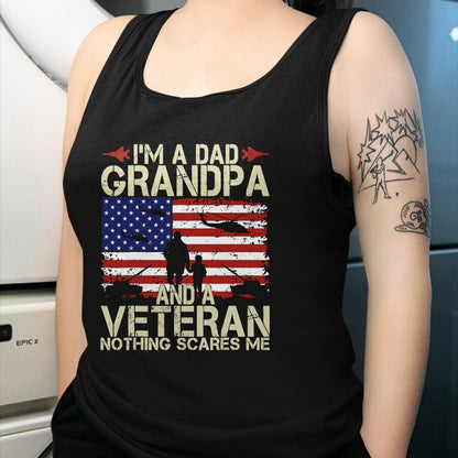 Best Grandpa Shirt, Proud Grandpa Unisex T-Shirt/Hoodie/Sweatshirt HLT00 - I'm A Dad Grandpa And Veteran Fathers Day Papa Grandpa Gifts T-Shirt