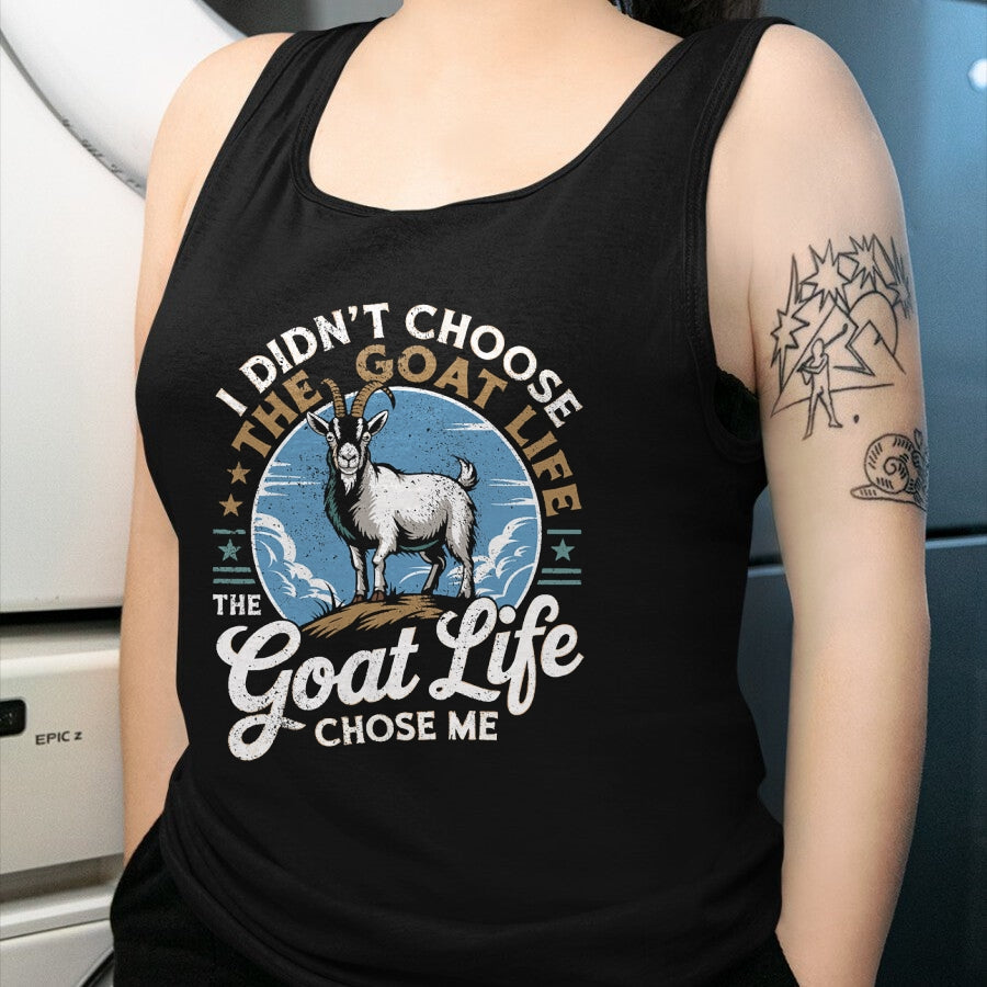 Best Farmer Life Shirt, Funny Farmer UnisexT-Shirt/Hoodie/Sweatshirt HLT00 - Goat Life Chose Me Rancher Farmer Goat Dad Funny Goat T-Shirt