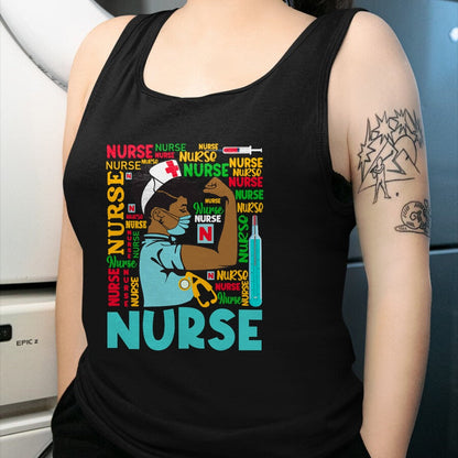 Funny Nurse Shirt, Nurse Unisex T-Shirt/Hoodie/Sweatshirt HLT00 - Womens Dy Black Nurse 2020 Costume Black History Month Gifts T-Shirt