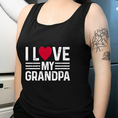 Best Grandpa Shirt, Proud Grandpa Unisex T-Shirt/Hoodie/Sweatshirt HLT00 - Kids I Love My Grandpa For Toddler, Boy, Girl, Youth, Baby T-Shirt