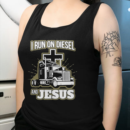 Best Truck Driver Life Shirt, Funny Trucker UnisexT-Shirt/Hoodie/Sweatshirt HLT00 - Jesus Truck Driver Christian Trucker T-Shirt, Men, Black, 3X-Large