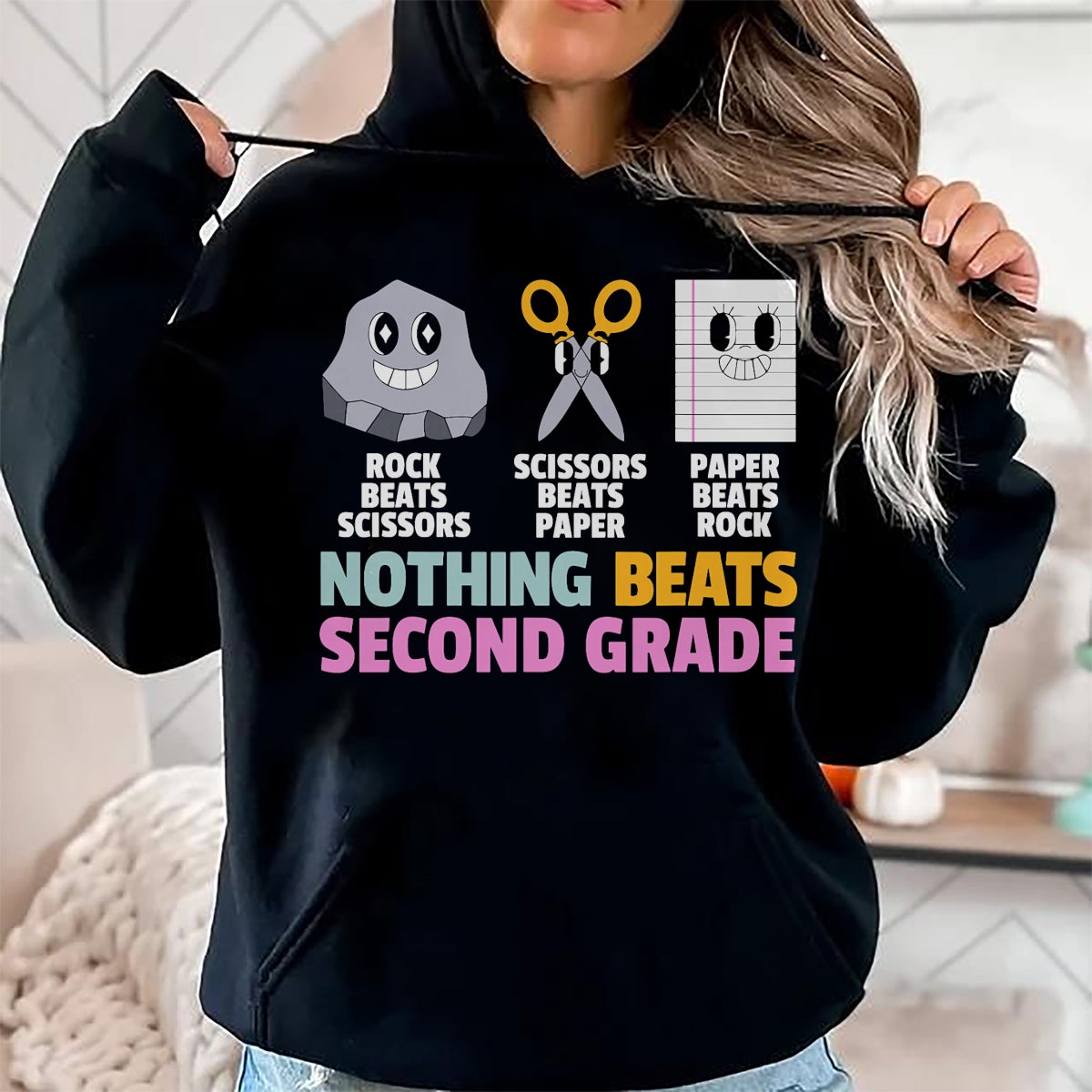 Best Teacher Shirt, Funny Teacher UnisexT-Shirt/Hoodie/Sweatshirt HLT00 - Nothing Beats 2nd Second Grade Back to School Teacher Kids T-Shirt