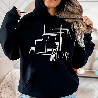 Best Truck Driver Life Shirt, Funny Trucker UnisexT-Shirt/Hoodie/Sweatshirt HLT00 - 18 Wheeler Semi Truck Shirt for Truck Drivers Who Love OTR T-Shirt