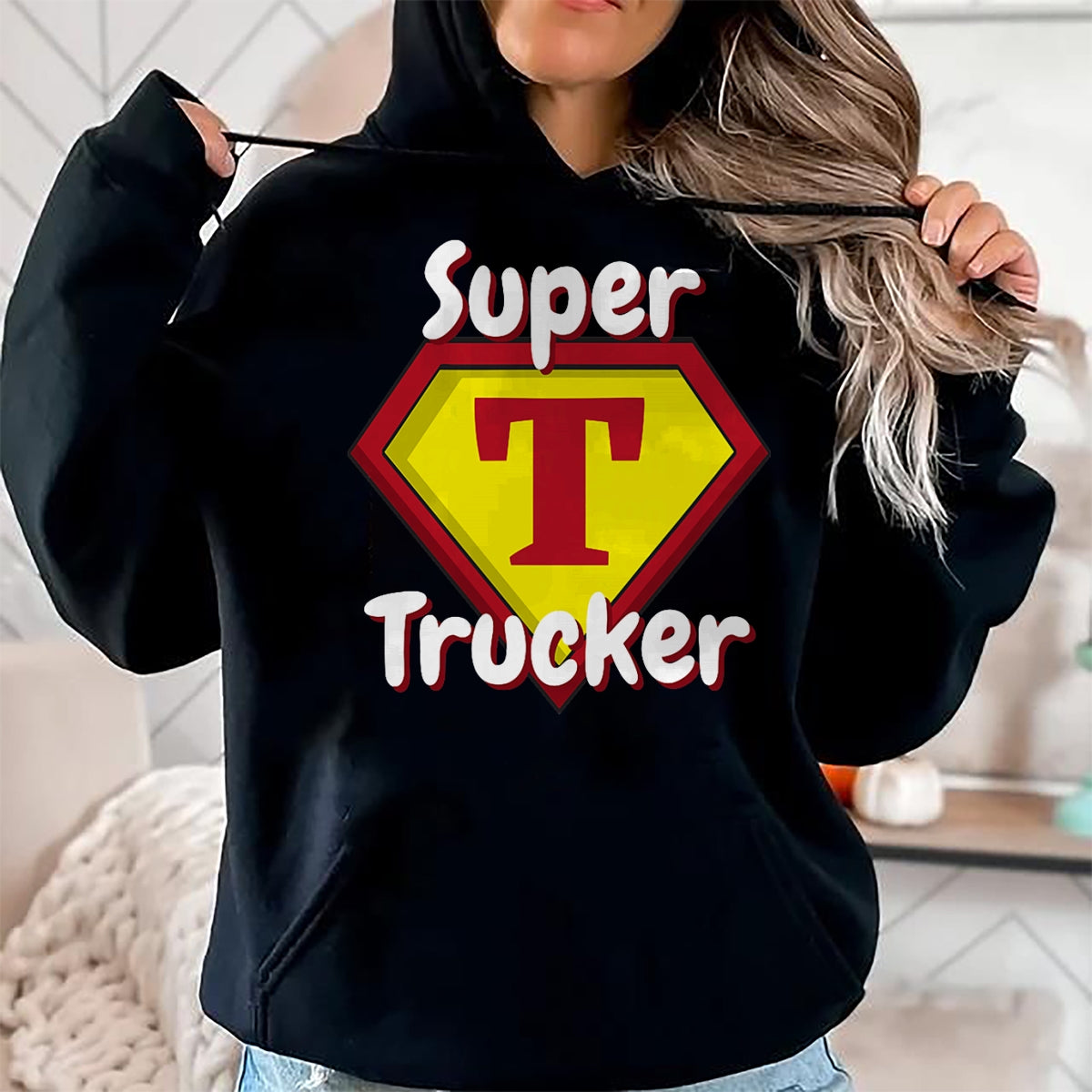 Best Truck Driver Life Shirt, Funny Trucker UnisexT-Shirt/Hoodie/Sweatshirt HLT00 - Super Trucker  Truck Driver Appreciation T-Shirt