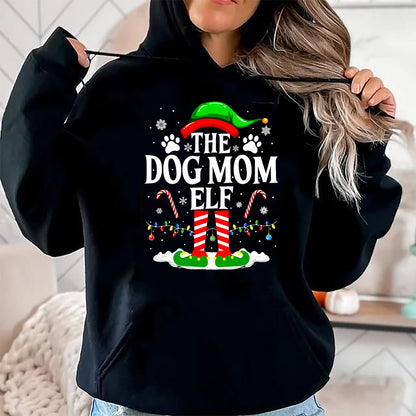 Dog Love Shirt, Dog Lover Gift T-Shirt/Hoodie/Sweatshirt HLT00 - The Dog Mom Elf Xmas Funny Dogs lover Christmas Dog Mom T-Shirt