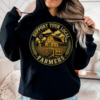 Best Farmer Life Shirt, Funny Farmer UnisexT-Shirt/Hoodie/Sweatshirt HLT00 - Support Your Local Farmers Vintage Farm Agriculture T-Shirt