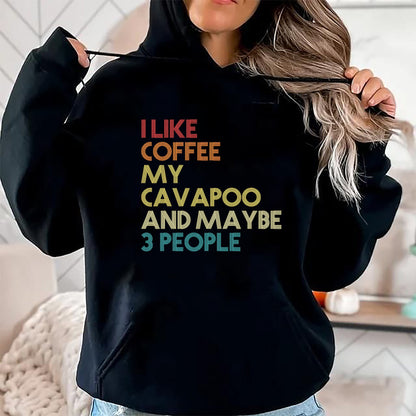 Dog Love Shirt, Dog Lover Gift T-Shirt/Hoodie/Sweatshirt HLT00 - Cavapoo Dog Owner Coffee Lovers Funny Quote Vintage Retro T-Shirt