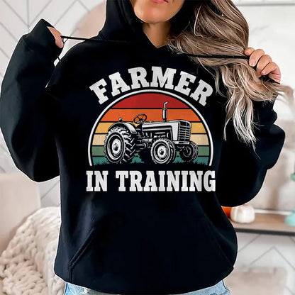 Best Farmer Life Shirt, Funny Farmer UnisexT-Shirt/Hoodie/Sweatshirt HLT00 - Farmer in Training Shirt Boys Girls Kids Tractor Farming T-Shirt