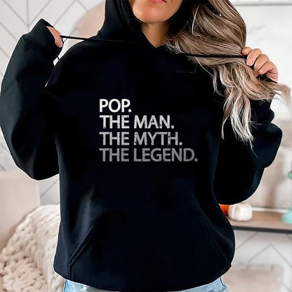 Best Grandpa Shirt, Proud Grandpa Unisex T-Shirt/Hoodie/Sweatshirt HLT00 -Cool Father, Dad & Grandpa Shirt - Pop The Man The Myth Tees T-Shirt