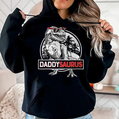 Best Dinosaur Lover Shirt, Funny Dinosaur UnisexT-Shirt/Hoodie/Sweatshirt HLT00 - Daddy Saurus T rex Dinosaur Men Father_s Day Family Matching T-Shirt