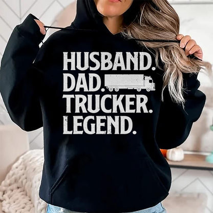 Best Truck Driver Life Shirt, Funny Trucker UnisexT-Shirt/Hoodie/Sweatshirt HLT00 - Funny Trucker Art for Truck Driver Husband Men Dad Trucking T-Shirt Small