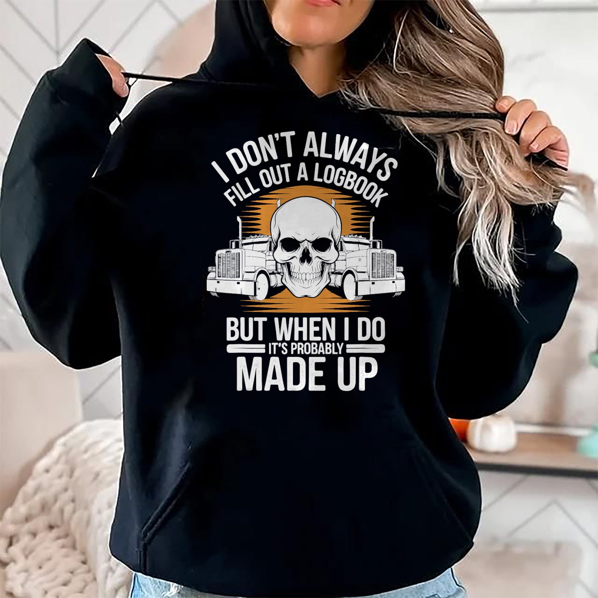Best Truck Driver Life Shirt, Funny Trucker UnisexT-Shirt/Hoodie/Sweatshirt HLT00 - Best Truck Driver Art for Men Dad Women Trucking CDL Trucker T-Shirt (7)
