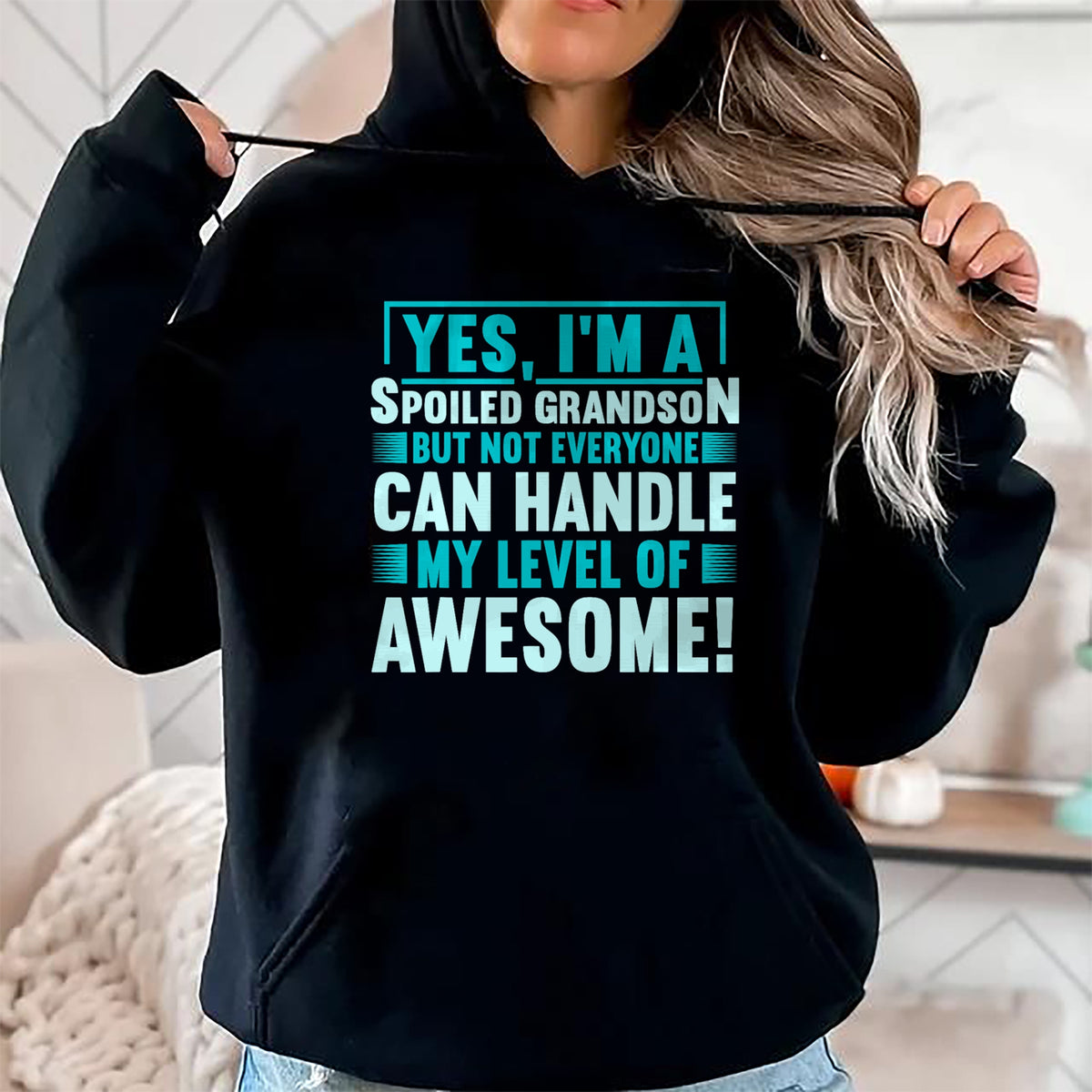 Best Grandpa Shirt, Proud Grandpa Unisex T-Shirt/Hoodie/Sweatshirt HLT00 - Grandma Spoiled Grandson Grandparents T-Shirt