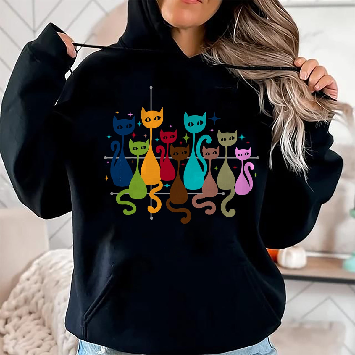 Cat Love Shirt, Funny Cat Lover Gift UnisexT-Shirt/Hoodie/Sweatshirt HLT00 - Classic Art Kitten Lover Vintage Artwork Cute Cat T-Shirt