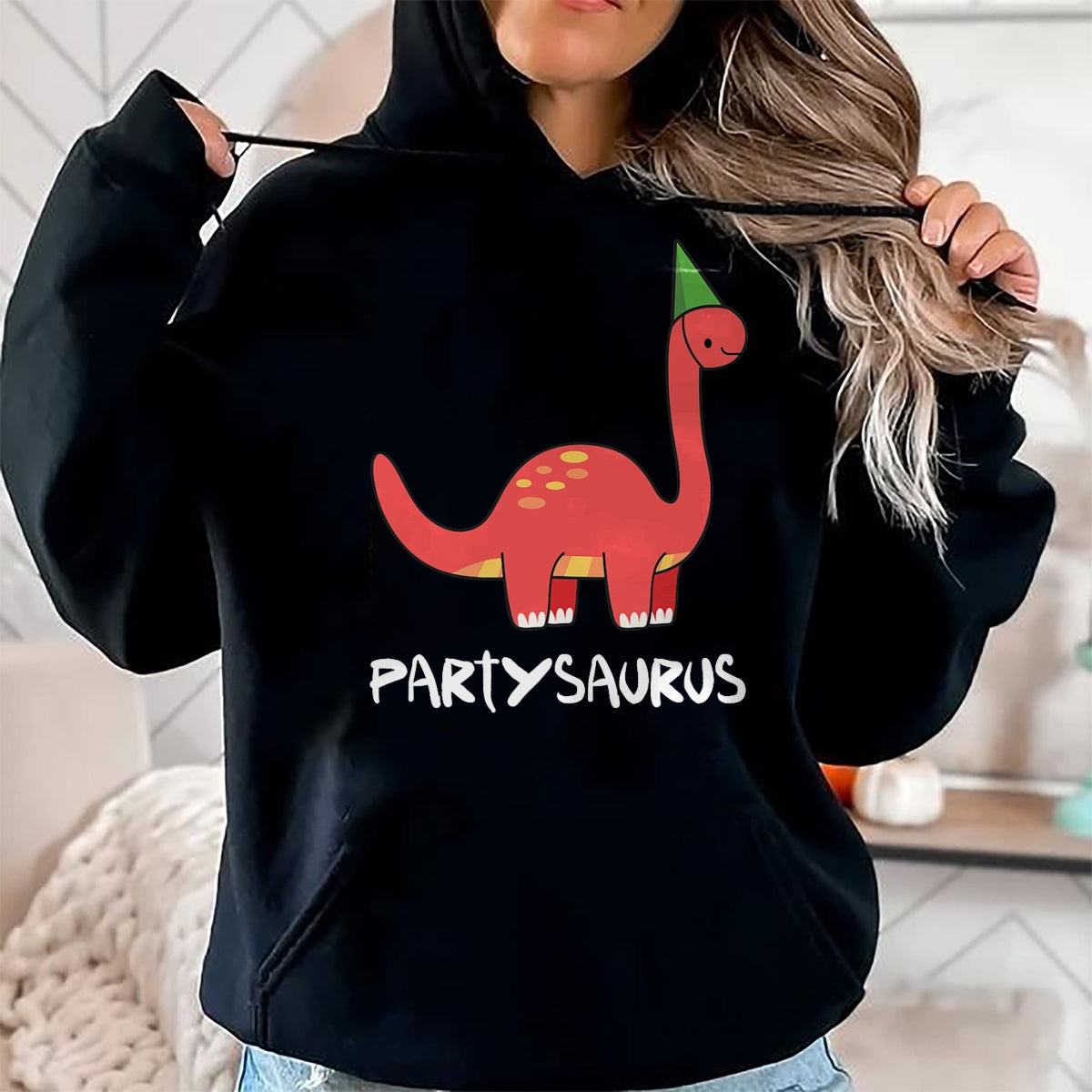 Best Dinosaur Lover Shirt, Funny Dinosaur UnisexT-Shirt/Hoodie/Sweatshirt HLT00 - Partysaurus dinosaur with party hat will party celebrations T-Shirt