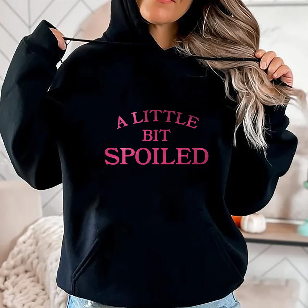 Best Wife Shirt, Wife and Husband Unisex T-Shirt/Hoodie/Sweatshirt HLT00 - A little bit spoiled T-Shirt