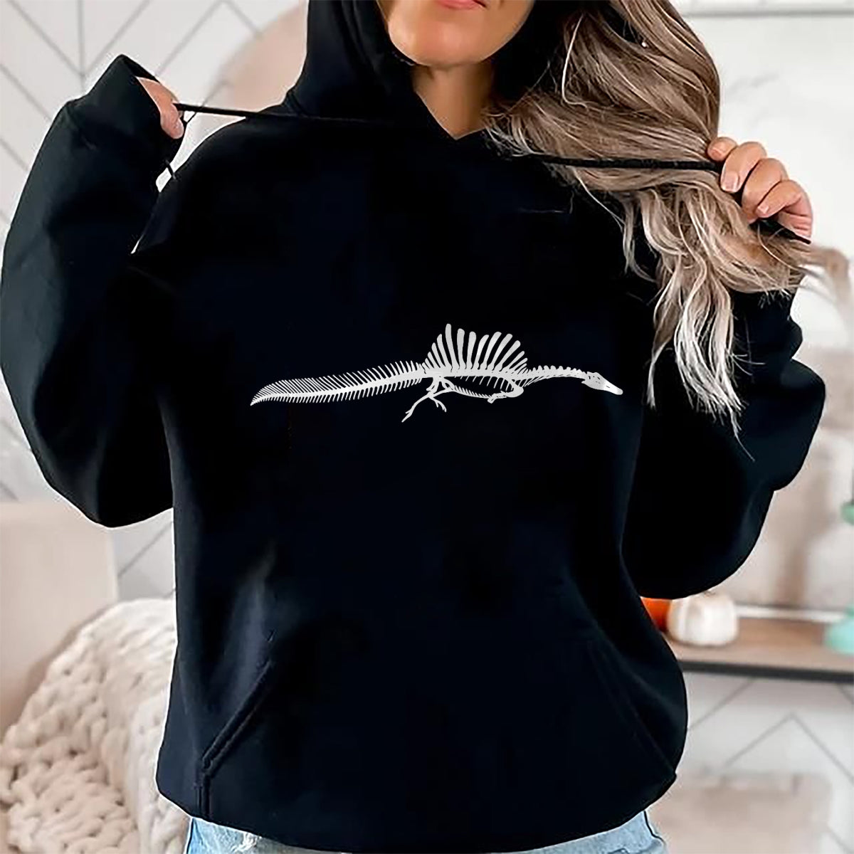 Best Dinosaur Lover Shirt, Funny Dinosaur UnisexT-Shirt/Hoodie/Sweatshirt HLT00 - Spinosaurus Dinosaur Fossil Skeleton Paleontology T-Shirt
