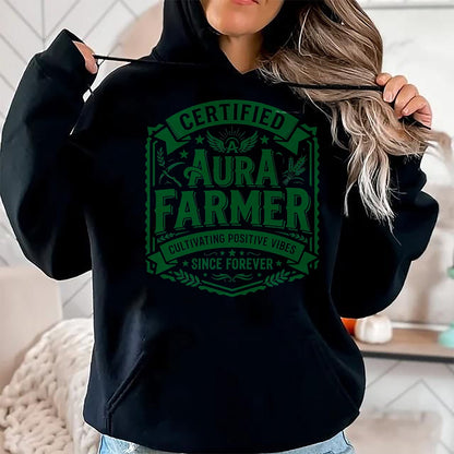 Best Farmer Life Shirt, Funny Farmer UnisexT-Shirt/Hoodie/Sweatshirt HLT00 - Certified Aura Farmer Positive Vibes Funny T-Shirt