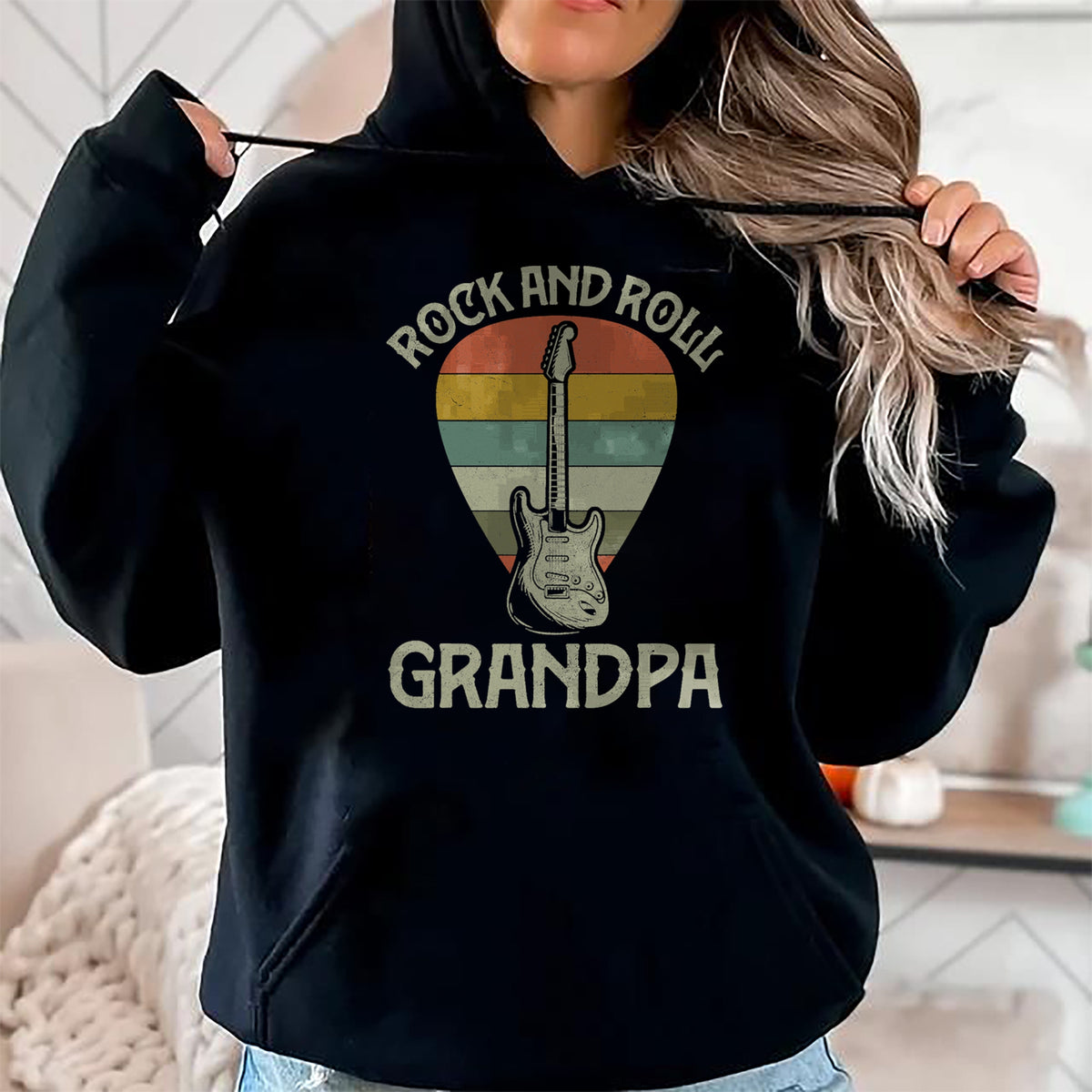 Best Grandpa Shirt, Proud Grandpa Unisex T-Shirt/Hoodie/Sweatshirt HLT00 - Guitarist Grandpa Fathers Day Shirts, Grandpa Guitar Player T-Shirt