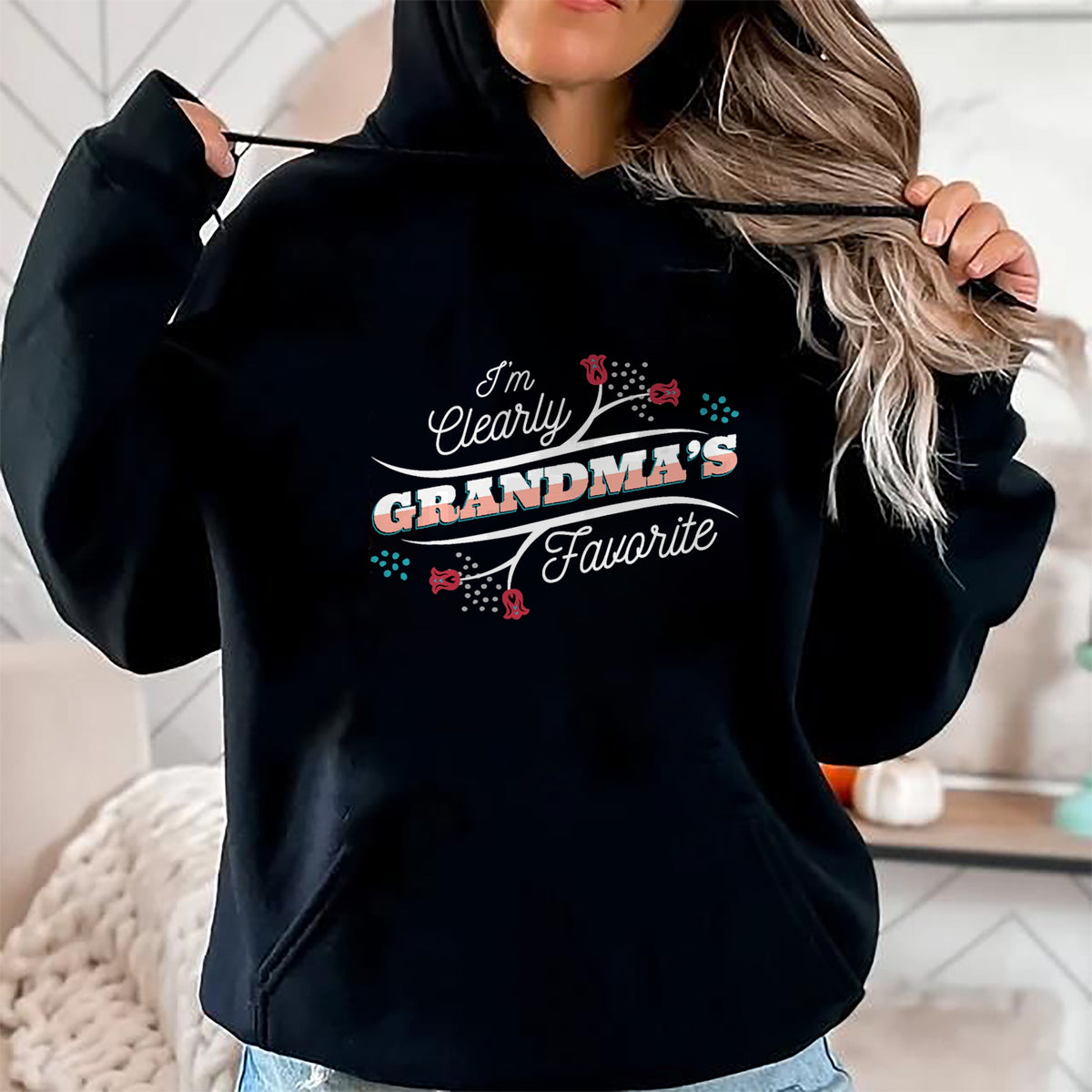 Best Grandpa Shirt, Proud Grandpa Unisex T-Shirt/Hoodie/Sweatshirt HLT00 -I'm Clearly Grandma's Favorite Granddaughter Grandma, T-Shirt