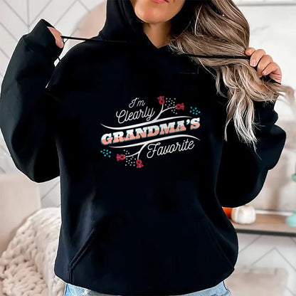 Best Grandpa Shirt, Proud Grandpa Unisex T-Shirt/Hoodie/Sweatshirt HLT00 -I'm Clearly Grandma's Favorite Granddaughter Grandma, T-Shirt