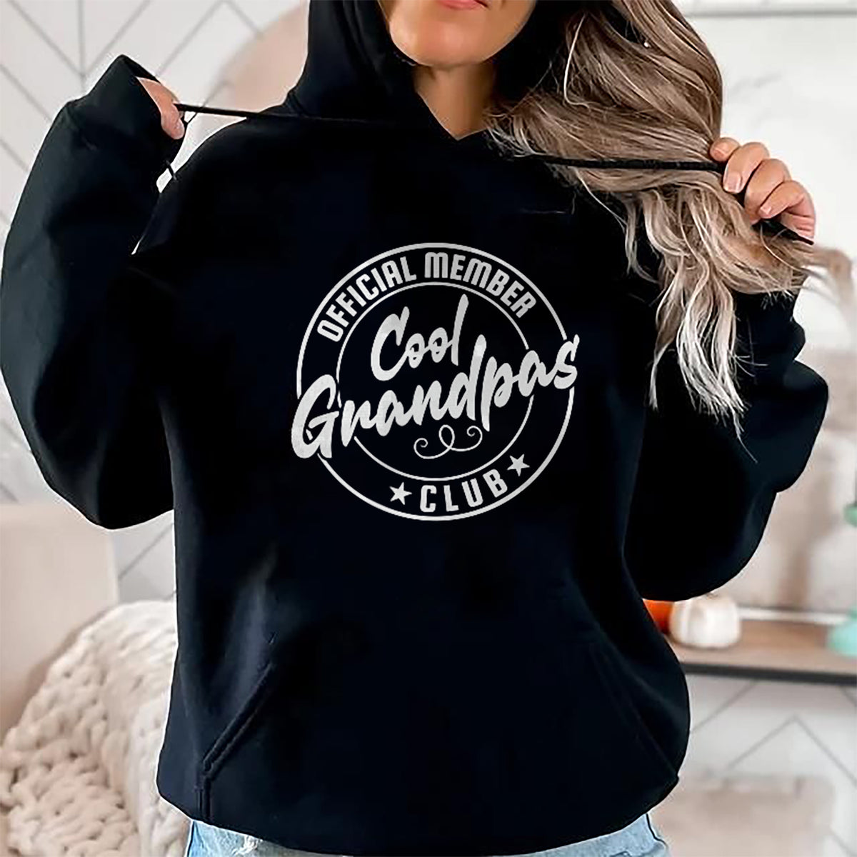 Best Grandpa Shirt, Proud Grandpa Unisex T-Shirt/Hoodie/Sweatshirt HLT00 - Cool Grandpas Club Official Member Vintage T-Shirt