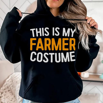 Best Farmer Life Shirt, Funny Farmer UnisexT-Shirt/Hoodie/Sweatshirt HLT00 - This is My Farmer Costume Shirt Adult Kids Farmer Costume T-Shirt, Men, Black, Medium