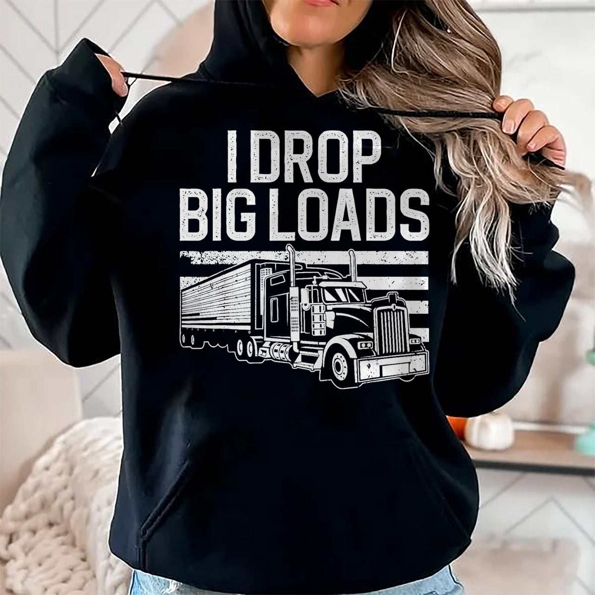 Best Truck Driver Life Shirt, Funny Trucker UnisexT-Shirt/Hoodie/Sweatshirt HLT00 - Funny Trucker Art for Men Women Kids Trucking Truck Driver T-Shirt, Men, Black, Large