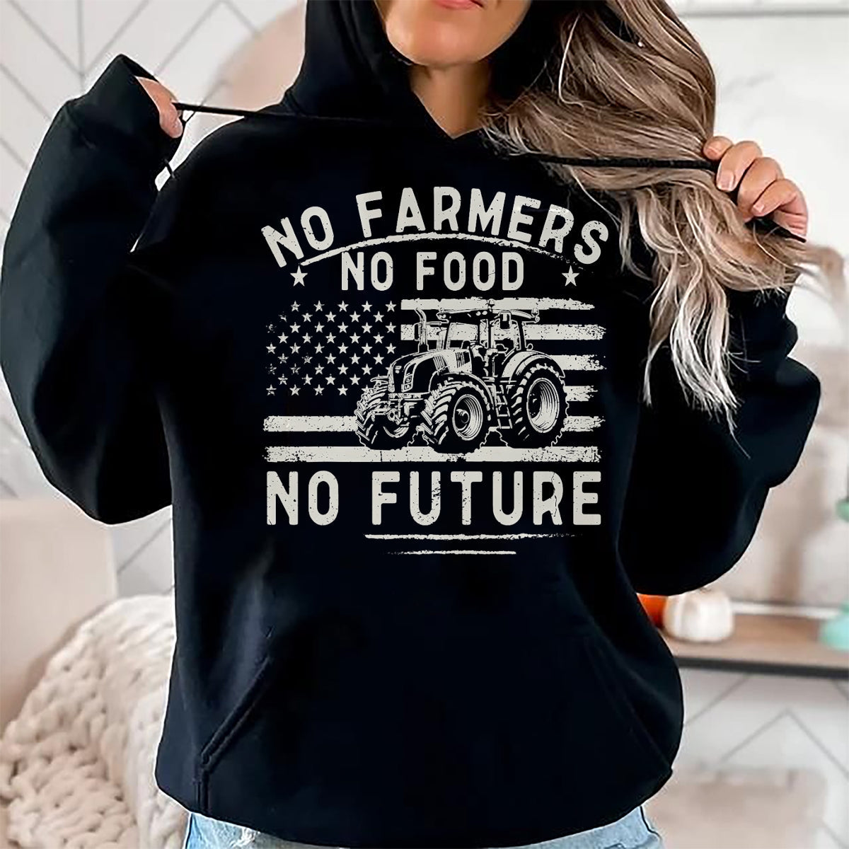 Best Farmer Life Shirt, Funny Farmer UnisexT-Shirt/Hoodie/Sweatshirt HLT00 - Farming Tractors USA Flag No Farmers No Food Farm Patriotic T-Shirt