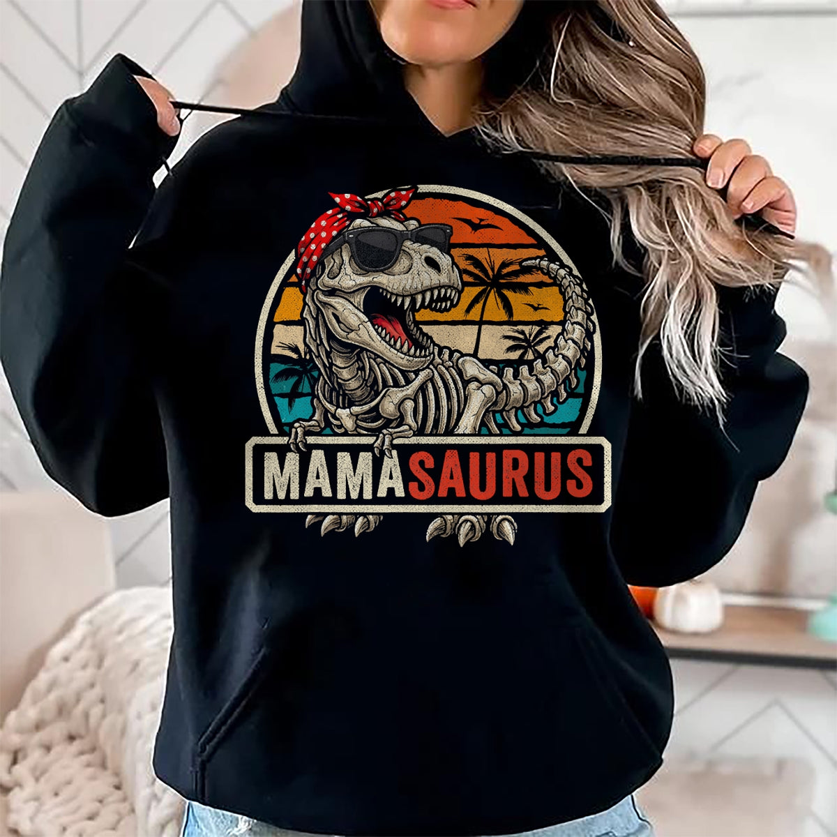 Best Dinosaur Lover Shirt, Funny Dinosaur UnisexT-Shirt/Hoodie/Sweatshirt HLT00 - Funny Mom Mamasaurus Skeleton T Rex Dinosaur T-Shirt