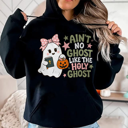 Best Teacher Shirt, Funny Teacher UnisexT-Shirt/Hoodie/Sweatshirt HLT00 - Ain't No Ghost Like The Holy Ghost Spooky Teacher Halloween T-Shirt