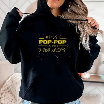 Best Grandpa Shirt, Proud Grandpa Unisex T-Shirt/Hoodie/Sweatshirt HLT00 - Grandpa Pop-Pop Shirt Gift, Best Pop-Pop in the Galaxy T-Shirt