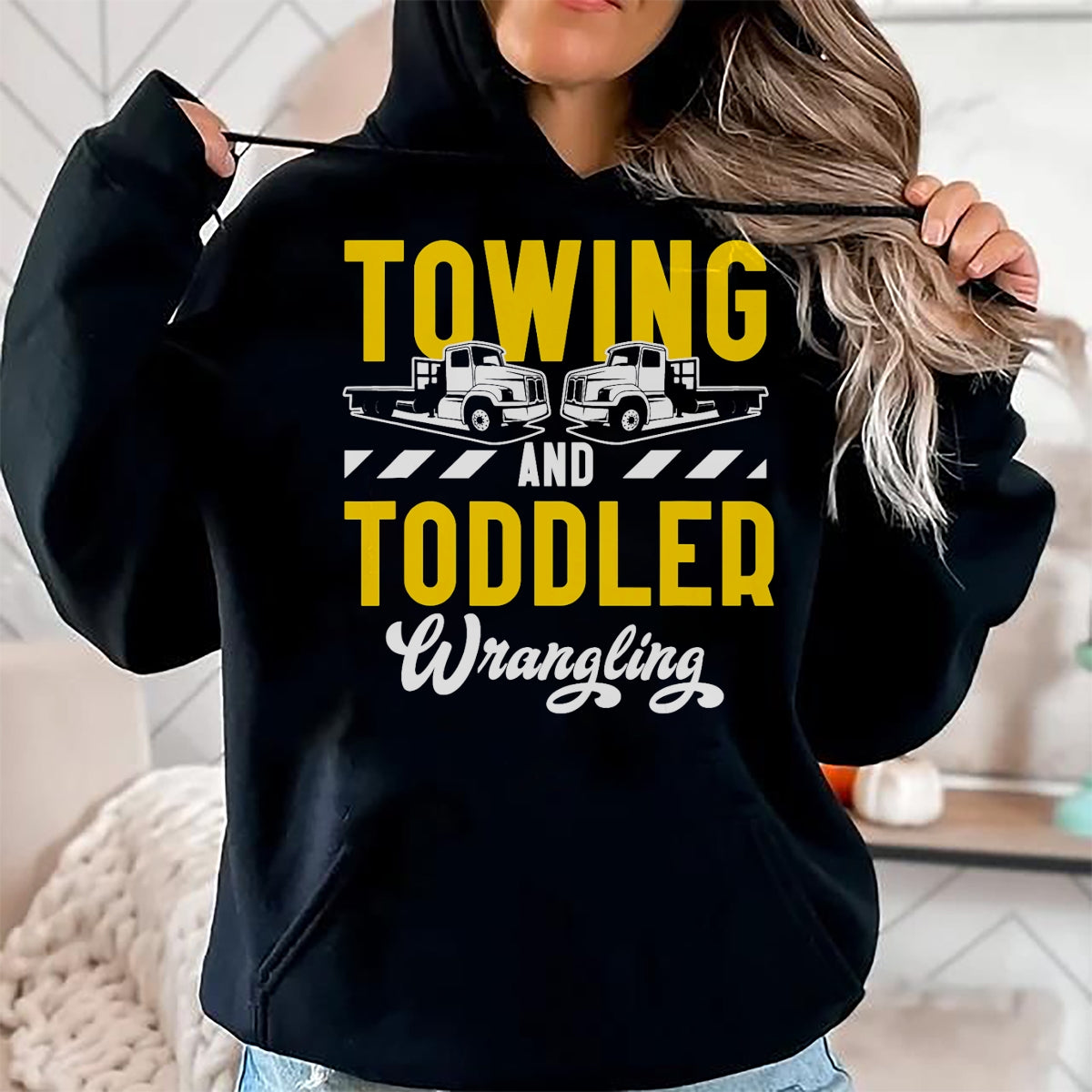 Best Truck Driver Life Shirt, Funny Trucker UnisexT-Shirt/Hoodie/Sweatshirt HLT00 - Tow Truck Driver Dad Trucker Toddler T-Shirt