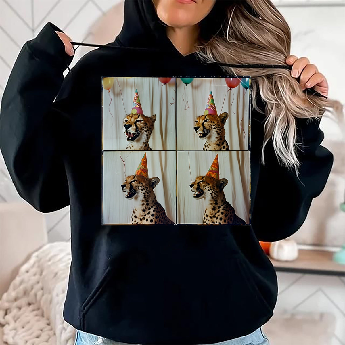 Cat Love Shirt, Funny Cat Lover Gift UnisexT-Shirt/Hoodie/Sweatshirt HLT00 - African Cheetah Lover Colorful Safari Animal Birthday T-Shirt