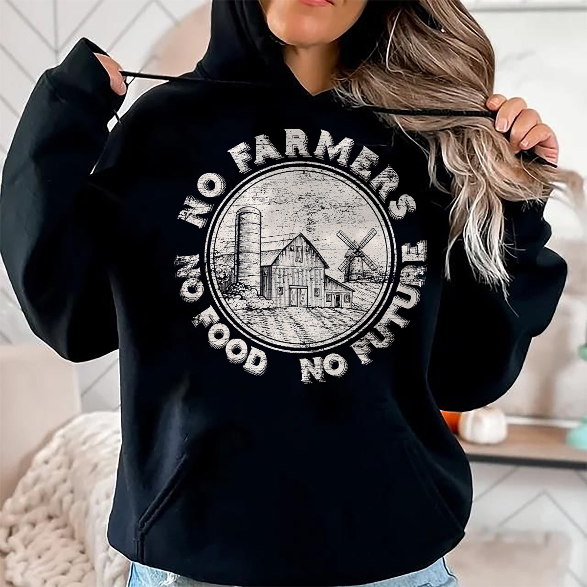 Best Farmer Life Shirt, Funny Farmer UnisexT-Shirt/Hoodie/Sweatshirt HLT00 - No Farmers No Food No Future T-Shirt Small